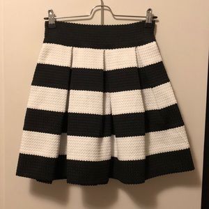 Black and White Stripe Skirt